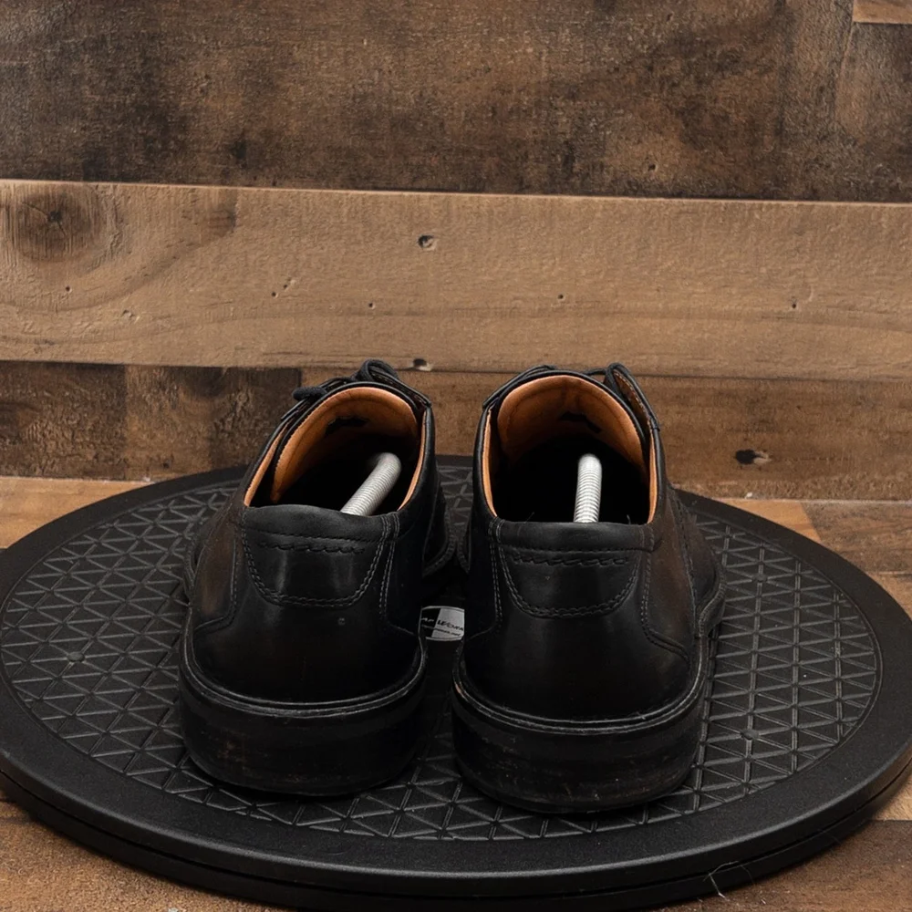 ECCO CAP TOE BLACK LEATHER MENS OXFORDS DRESS SHOES BUSINESS CASUAL SIZE 12/46